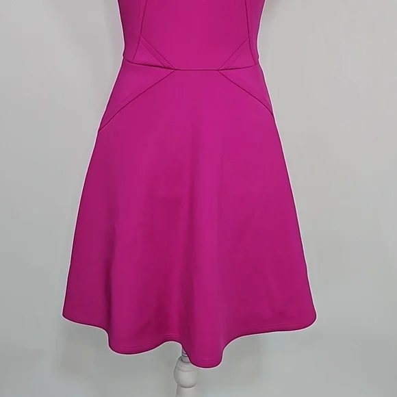 Ted Baker Magenta Scuba Fit And Flare Dress 1/US 4 - Picture 4 of 7